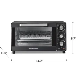 Sure-Crisp® Air Fryer Toaster Oven, 4 Slice Capacity, Black