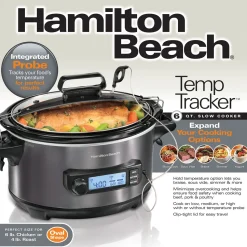 Temp Tracker™ 6 Quart Slow Cooker