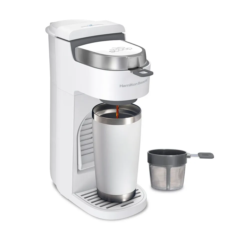 The Scoop® Single-Serve Coffee Maker,White