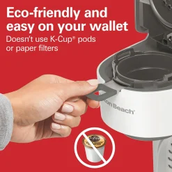 The Scoop® Single-Serve Coffee Maker,White