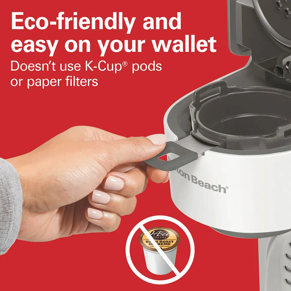 The Scoop® Single-Serve Coffee Maker,White