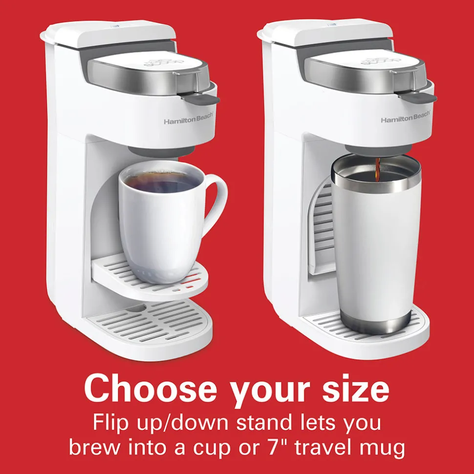 The Scoop® Single-Serve Coffee Maker,White