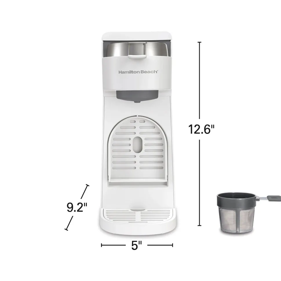 The Scoop® Single-Serve Coffee Maker,White