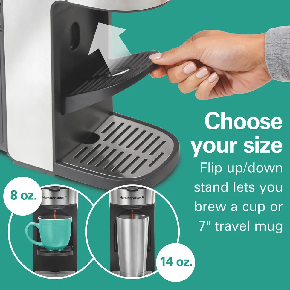 The Scoop® Single-Serve Coffee Maker with Removable Reservoir