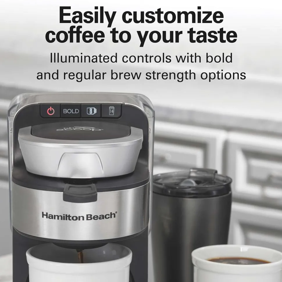 The Scoop® Single-Serve Coffee Maker with Removable Reservoir