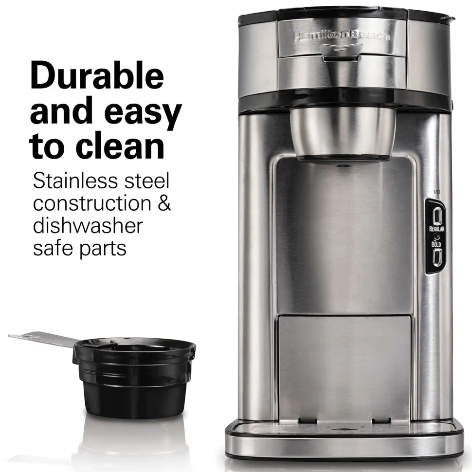 The Scoop® Single-Serve Coffee Maker, Stainless