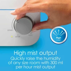 TrueAir® Cool Mist Humidifier, White