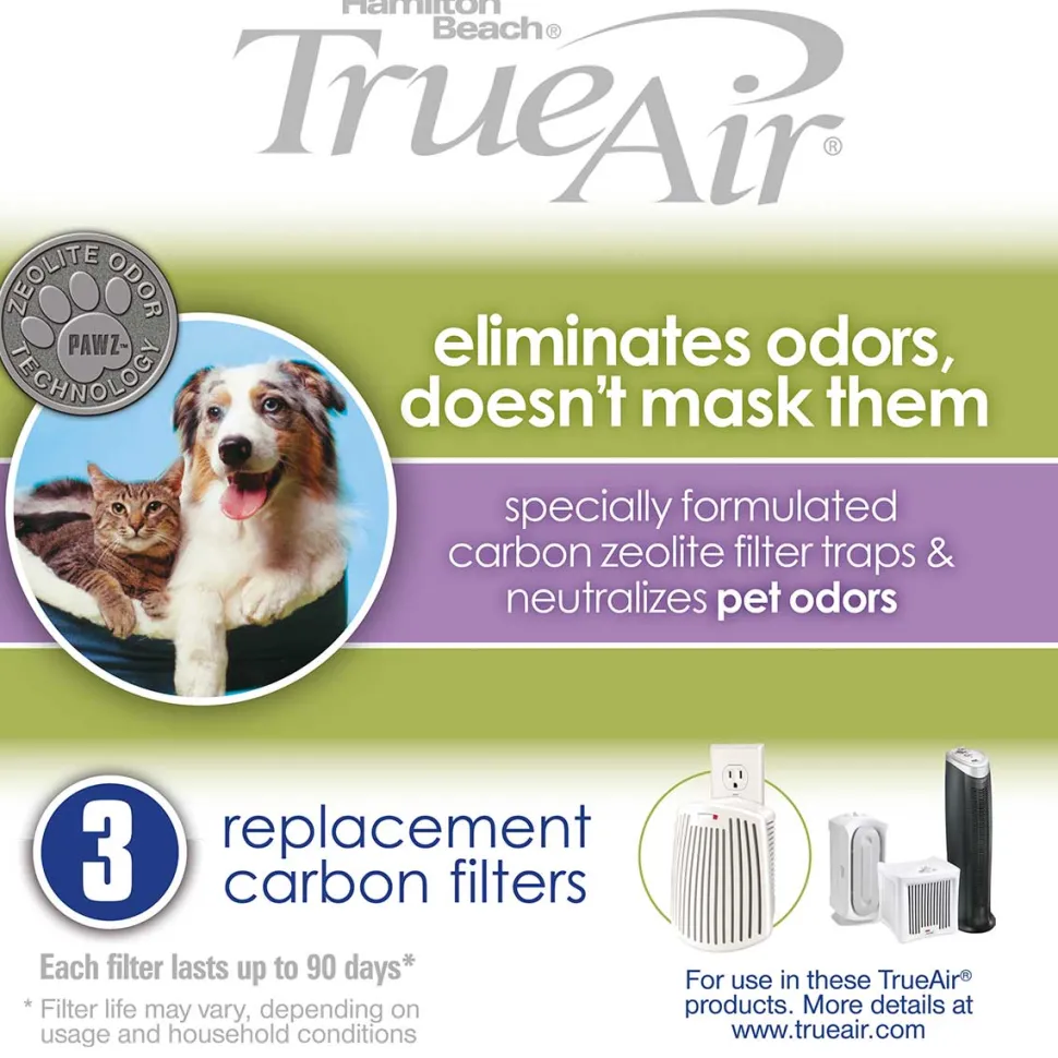 TrueAir® Replacement Air Filters 3-Pack for Pet Odors,