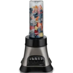 Wave Crusher® Blender with 40oz Glass Jar & Blend-in Travel Jar, Gray