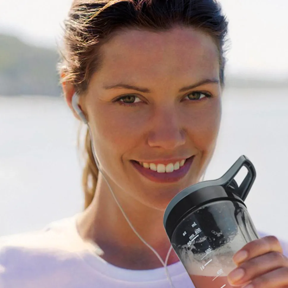 Wave Crusher® Blender with 40oz Glass Jar & Blend-in Travel Jar, Gray