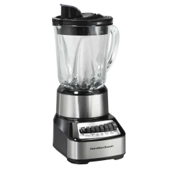 Wave Crusher® Multi-Function Blender with Mess-free 40oz Glass Jar, 700W Black & Stainless