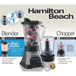 Wave Crusher® Multi-Function Blender/Chopper with 40oz Glass Jar