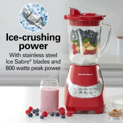 Wave~Action® Quiet Blender, Red
