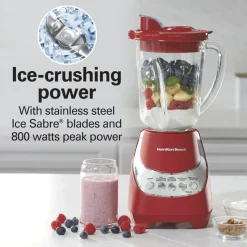 Wave~Action® Quiet Blender, Red