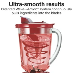 Wave~Action® Quiet Blender, Red