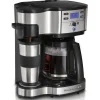 2-Way Coffee Maker, Single-Serve &12 Cup Carafe, Stainless