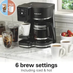 2-Way Programmable Coffee Maker, Black
