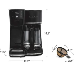 2-Way Programmable Coffee Maker, Black