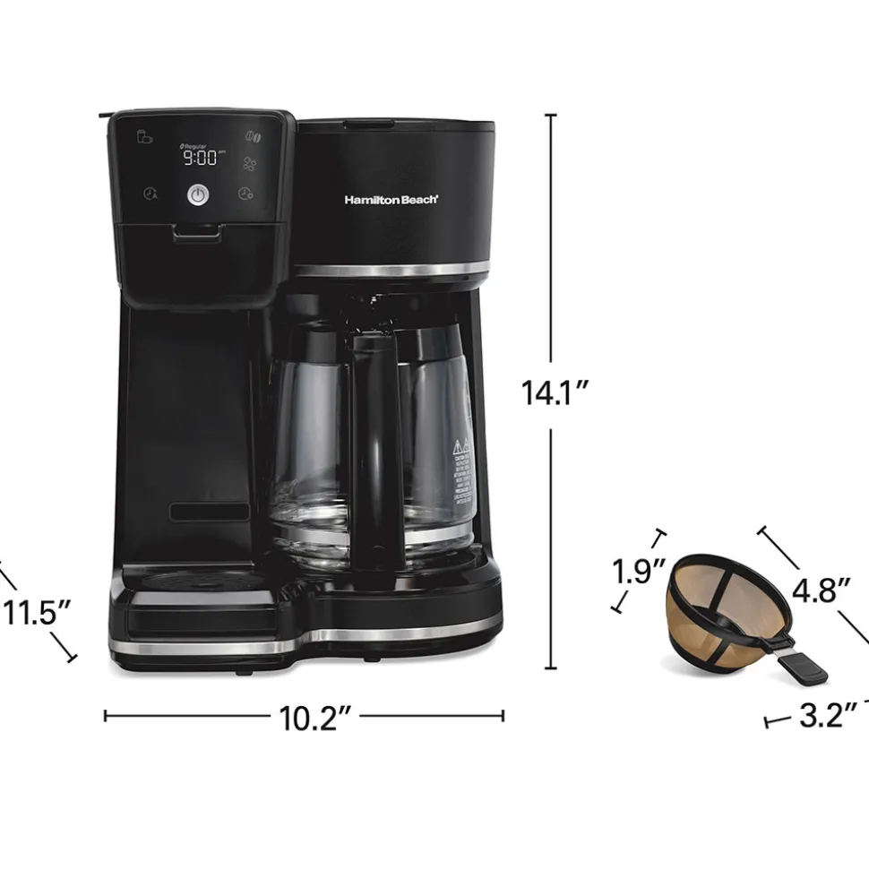2-Way Programmable Coffee Maker, Black