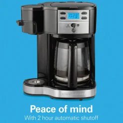 2-Way Programmable Coffee Maker, Stainless