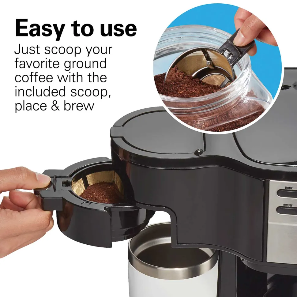 2-Way Programmable Coffee Maker, Stainless